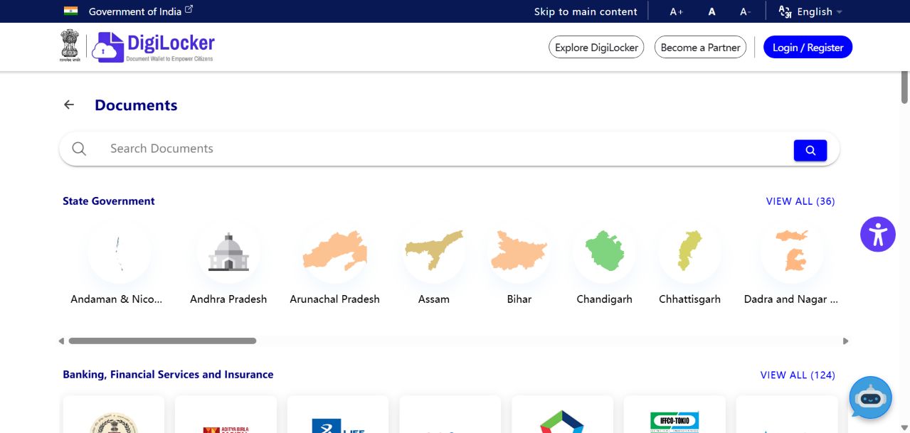 DigiLocker public directory of document issuers